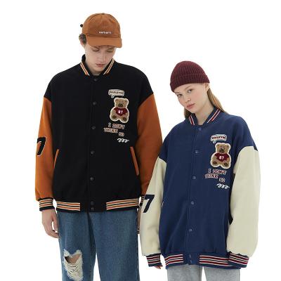 China Custom Embroidered Printed Baseball Unisex Windproof Jackets for sale