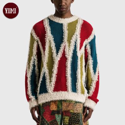 China Designer Oversized Sweaters Unisex Crew Neck Christmas Breathable Custom Pullover Knitted Sweater for sale