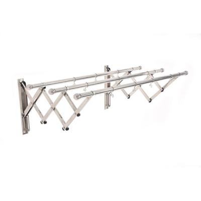 China Household modern outdoor metal 30 balcony rying hanger all mounted telescopic hanger and towel clothes rack for sale