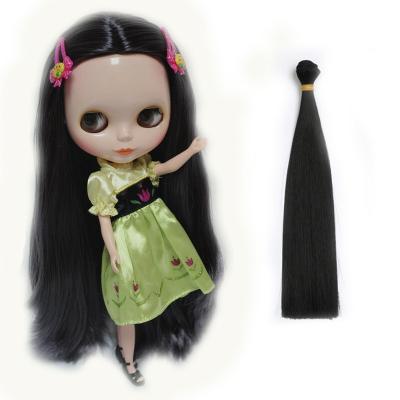 China Jerry Curl Doll Hair Factories Curly Fiber Extension Wig 30cm Natural Color Doll Hair For Russian BJD SD Hair For Doll Making for sale