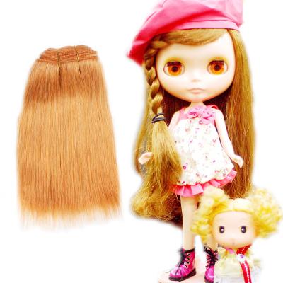 China Cartoon Toy High Quality Doll Angora Wool Hair Natural Goat Weft Braids For Russian Doll Hair Bundles for sale