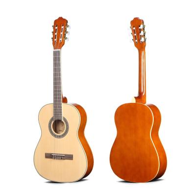 China Impeccable Inventor professional laminate 36 inch pitch glossy classical guitar for wholesale for sale