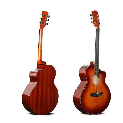 China Guangdong Solid Flawless High Gloss Musical Instrument Brand Custom Guitar,Factory Made Guitar for sale