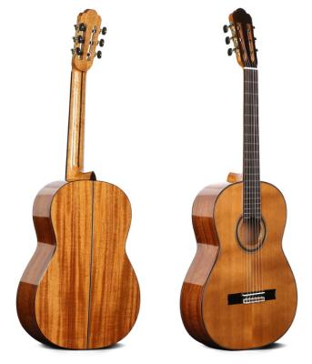 China Oriental solid cnc top guitar cherry CG-800 solid cedar top and rosewood 4/4 classical guitar for music lovers beautiful material made for sale