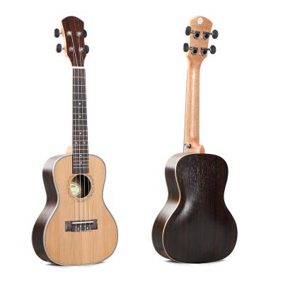 China Solid Nylon Stringed Cedar Ukulele Soprano &Tenor Solid Cedar &Concert Musical Instrument for sale