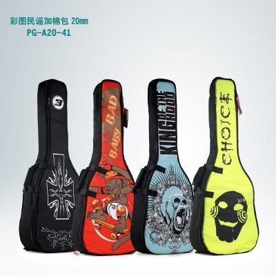 China Fashion New Arrival High Quality Graffiti Design Acoustic Guitar Bag for sale