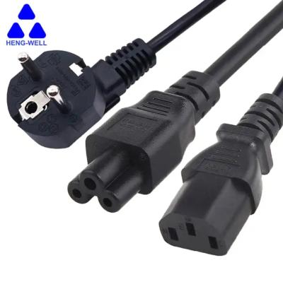 China VDE KC Cordão de alimentação de 3 pontas, 16A 250V C13 C5 Plug Homem para Cordão de alimentação AC Feminino à venda