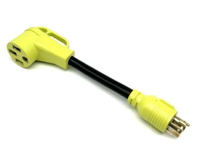 China 30Amp To 50Amp L14-30P To 14-50R  For RV Trailer RV Adapter Power Cord for sale