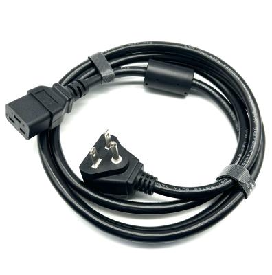 China UL Approved NEMA 6-15P 3Pin Plug To C19 High-Power Application USA Power Cord With Magnetic Ring for sale