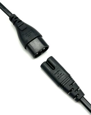 China Male And Female IEC C7 To C8 Electric IEC Extension Power Cord 2.5A/3A Power Cable Te koop