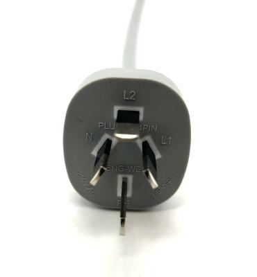 China Australia Plug 4Pin AC Power Extension Cord For Performance 250V Rated Voltage for sale