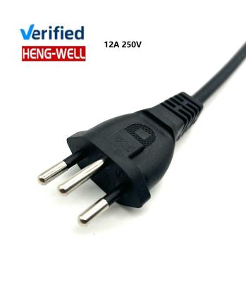 China 12 Am Power Rating and 250V Voltage Brazil Electrical Cord for High Power for sale