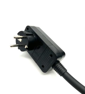 Chine 16A 250V IP55 GFCI Étapes de protection contre les fuites des câbles électriques européens standard avec H07RN 3*2,5 mm2 à vendre