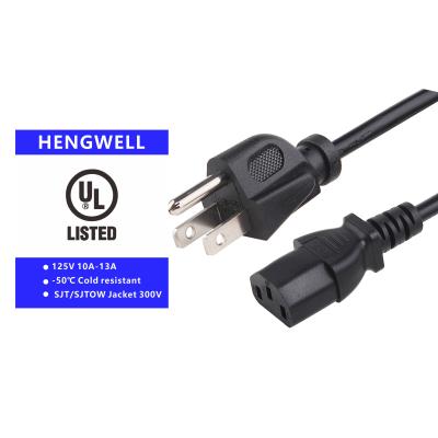 China 125V NEMA 5-15P American Power Cord Length 1.2M/1.5M/1.8M/2M/3M OEM for sale