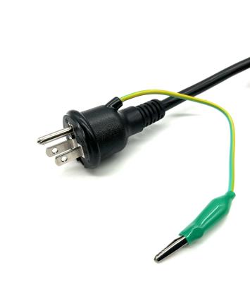 China Japan Market AC Extension 15A125V Pure Copper Power Cord Cable with 3 Prong Waterproof Power Cord for sale