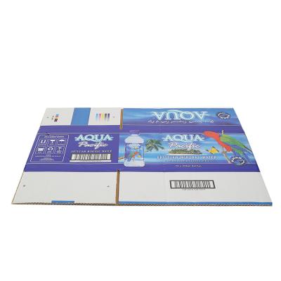 China Free Sample Blue Printing Corrugated Cardboard Paper Packaging Shipping Box Recyclable for sale