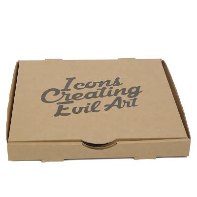 China Recycled materials wholesale cheap custom portable thick corrugated logo delivery pizza baking box for sale