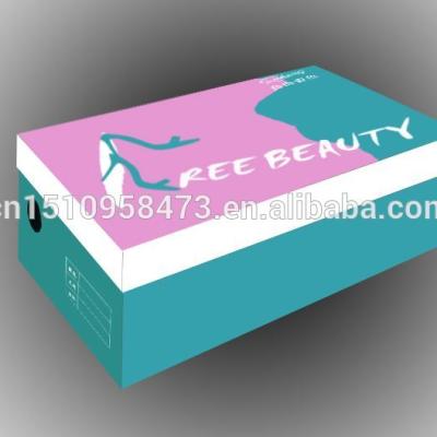 China Recyclable High Quality Cardboard Package Box For Women Shoes Customized Design for sale