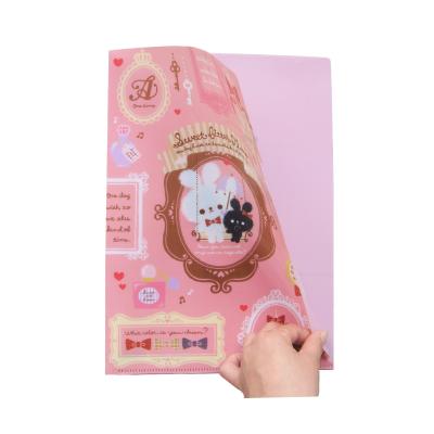 China Custom products a4 plastic file folder printing plastic pvc filing document file folder for sale