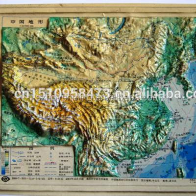 China Plastic Customized 3d Stereoscopic World Map For Education for sale