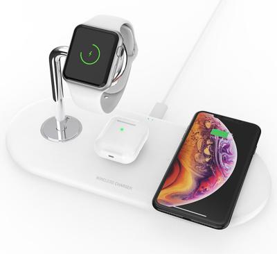 China 5 Coils 3 in 1 Station 5 Wireless Coils Charging Wireless Charger for Phone Watch and Earphone for sale