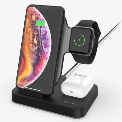 China Smart Watch dropshipping 2021 products 3 in 1 15W magnetic wireless charger stand wireless charging station for sale