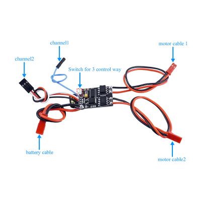 China RC Hobby 2S-3S 5A Dual Way Brushed ESC Speed ​​Control RC Toy Car Controller for sale