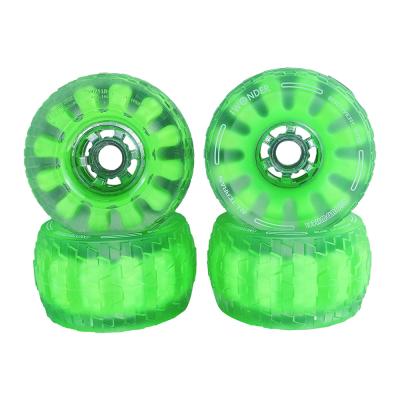 China PU Update Version Red Blue Orange Green Cloud Wheels 120mm Electric Skateboard Wheels for sale