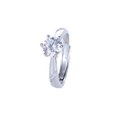 China FASHIONABLE Hot Sale Blue White Blue White Zircon Ring Shape Amazon Ring Adjustable Zircon Wedding Rings for sale