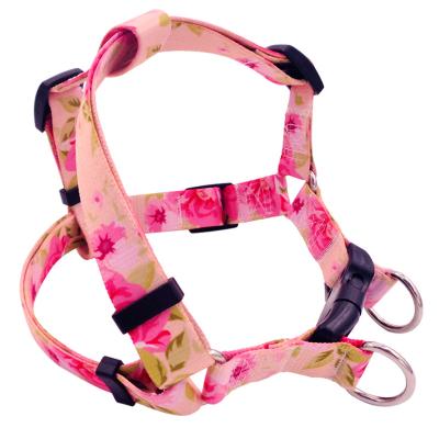 China High Quality Manufacturer Pet Supplies Custom Quick Release Chest I-Shaped Harness For Small Medium Large Dogs With Cute Patterns Straps for sale