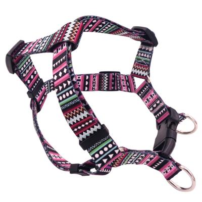 China High Quality Manufacturer Pet Supplies Custom Quick Release Chest I-Shaped Harness For Small Medium Large Dogs With Cute Patterns Straps for sale