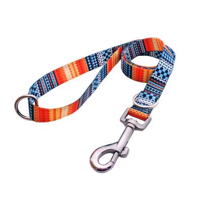 China 2022 Dog Leash Double D Clip Dog Collar Polyester Pet Accessories 2022 Promotional Durable Dog Leash And Customized Promotional Leash for sale