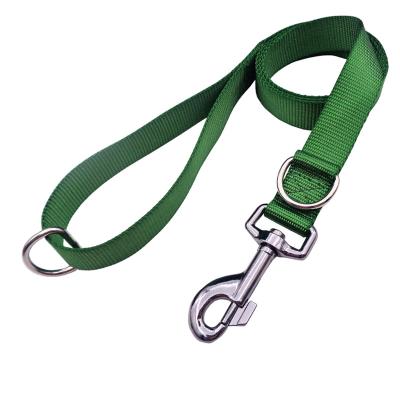 China Hot-selling Custom Fashion Best Dog Factory Amazon Plain Durable Nylon Nylon Leash Wholesale Dog Leads With Double D-Rings for sale