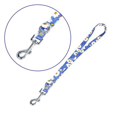 China Double Quick Release Factory Pet Nylon Tactical Dog D-Clip Leash for sale