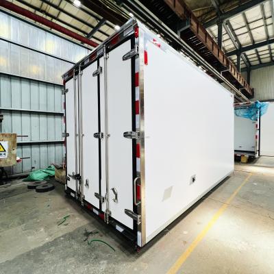 China Fuel 20ft FRP Refrigeration Truck Box Body for Howo Shacman Models 5-fold EPDM Sealing for sale