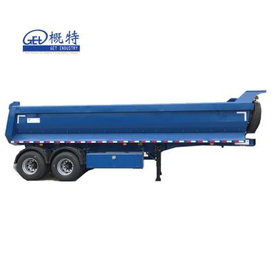 China 22CBM 30T 2 Axles Quick Clean Discharge Hydraulic Tipper Dump Semi Truck Trailer for sale