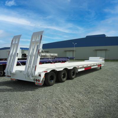 China Semi-Trailer with 14m x 3m L x W Capacity and Fixed Gooseneck FGN Low Bed Trailer for sale