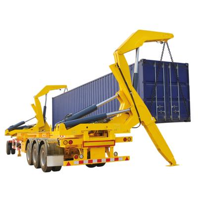 China 60T Heavy Duty Mechanical Suspension Sliding Side Loading And Unloading Semi Trailer for sale