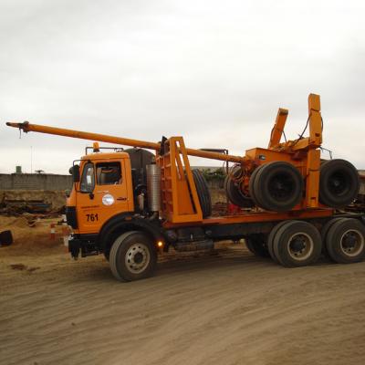 China Auto Couple Hook Tractor Refitted Log Trailer For Timber Transport In Africa And Russia for sale