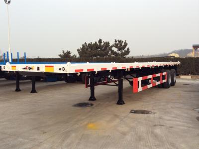 China 30T capaciteit 40ft 2 assen ISO Semi FlatBed Container Truck Trailer Te koop