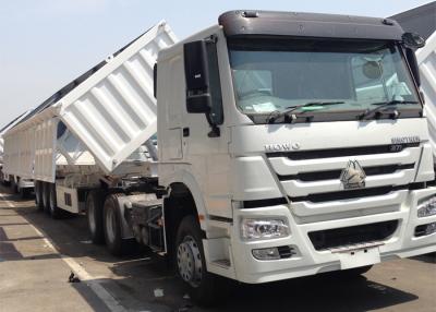 China 3 BPW Axles Hydraulic Side Tipper Trucks , 50 Cbm Side Dump Truck for sale