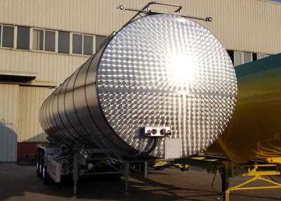 China Carbon Steel Insulated Tanker Trailers For Bitumen Transport 43000L Volume for sale