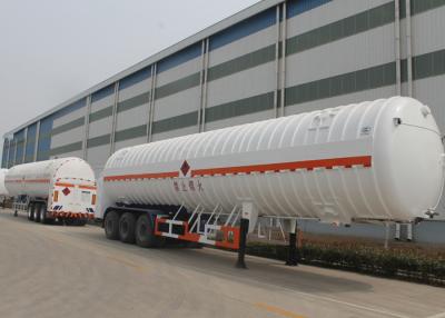 China 53m3 Volume LNG Tank Truck Trailer / Liquid Natural Gas Tank Semi Trailer for sale