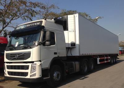 China Freezing Fresh Cargos Delivery Refrigerated Truck Trailer 40ft GRP Sandwich Panels for sale