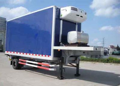 China 30 Foot 1 Axles Refrigerated Cargo Trailer , Transport Refrigerated Box Trailer for sale