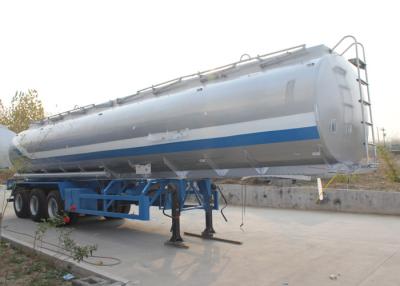 China Tri Axle Aluminum Tanker Trailer , 46000L Oil Fuel Transfer Tank Trailer for sale