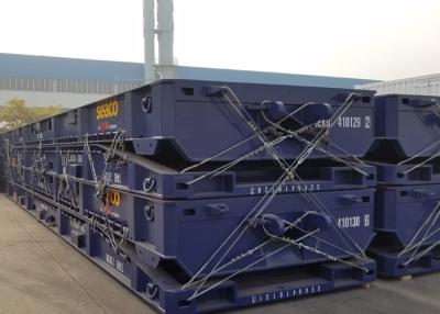 Cina 50 ft Flatbed Container Trailers / Gooseneck Mafi Roll Trailer con capacità di 70 T in vendita