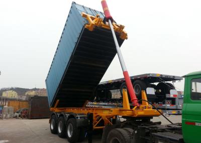 China 30T Capacity 2 Axles 20ft Dump Container Skeleton Semi Truck Trailer for sale