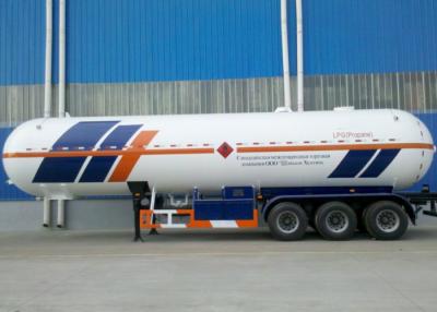 China 58000L Steel 3 Axles LPG Tank Trailer , Liquefied Petrol Fuel Trailers for sale