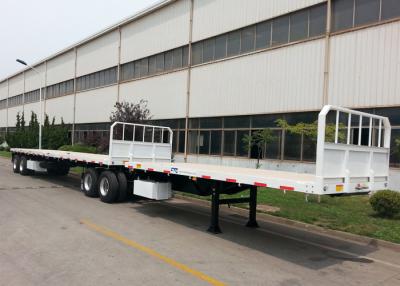 China 60T Double Interlink FlatBed Container Carrier Trailer ,60 Foot Step Frame Trailer for sale